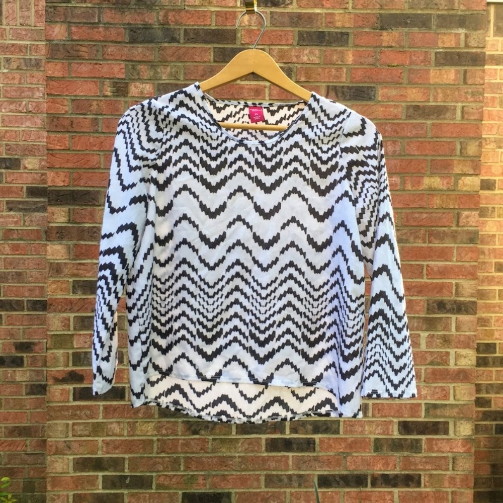 Chevron Blouse - Forever Orchid - XL